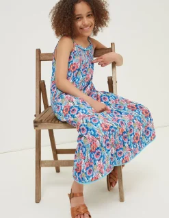 FatFace Rosa Tropical Print Dress Multi Colour Discount