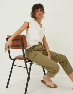 FatFace Rye Chinos Khaki Green Online