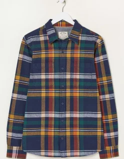 FatFace Sandy Check Shirt Navy Online