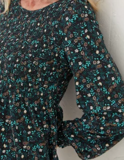 FatFace Sara Evergreen Top Black