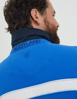 FatFace Scotland Nation Rugby Shirt Navy Sale