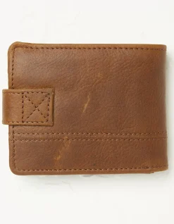 FatFace Seamed Leather Wallet Tan Outlet