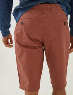 FatFace Seaton Pull On Shorts Washed Orange Discount