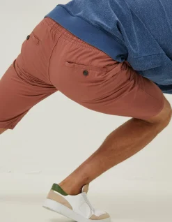 FatFace Seaton Pull On Shorts Washed Orange Discount