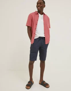 FatFace Seaton Pull On Shorts Navy Clearance