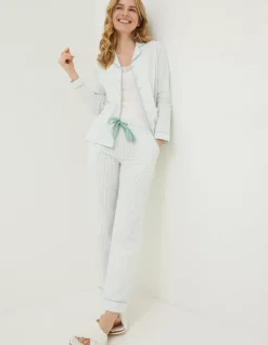 FatFace Seersucker Stripe Bottoms Multi Colour Outlet