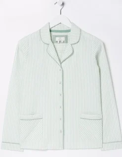 FatFace Seersucker Stripe Pj Shirt Multi Colour Sale