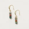 FatFace Semi Precious Drop Earrings Multi Clearance