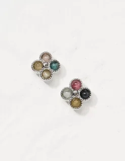 FatFace Semi Precious Studs Multi Hot