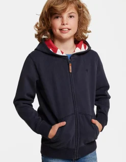 FatFace Shark Tooth Hoodie Navy Clearance