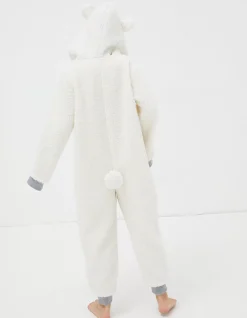 FatFace Shelter Stevie Sheep Onesie Ivory Discount
