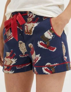FatFace Shelter Stevie Sheep Pyjama Shorts Navy Online