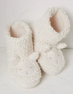 FatFace Shelter Stevie Sheep Slipper Boot Ivory New