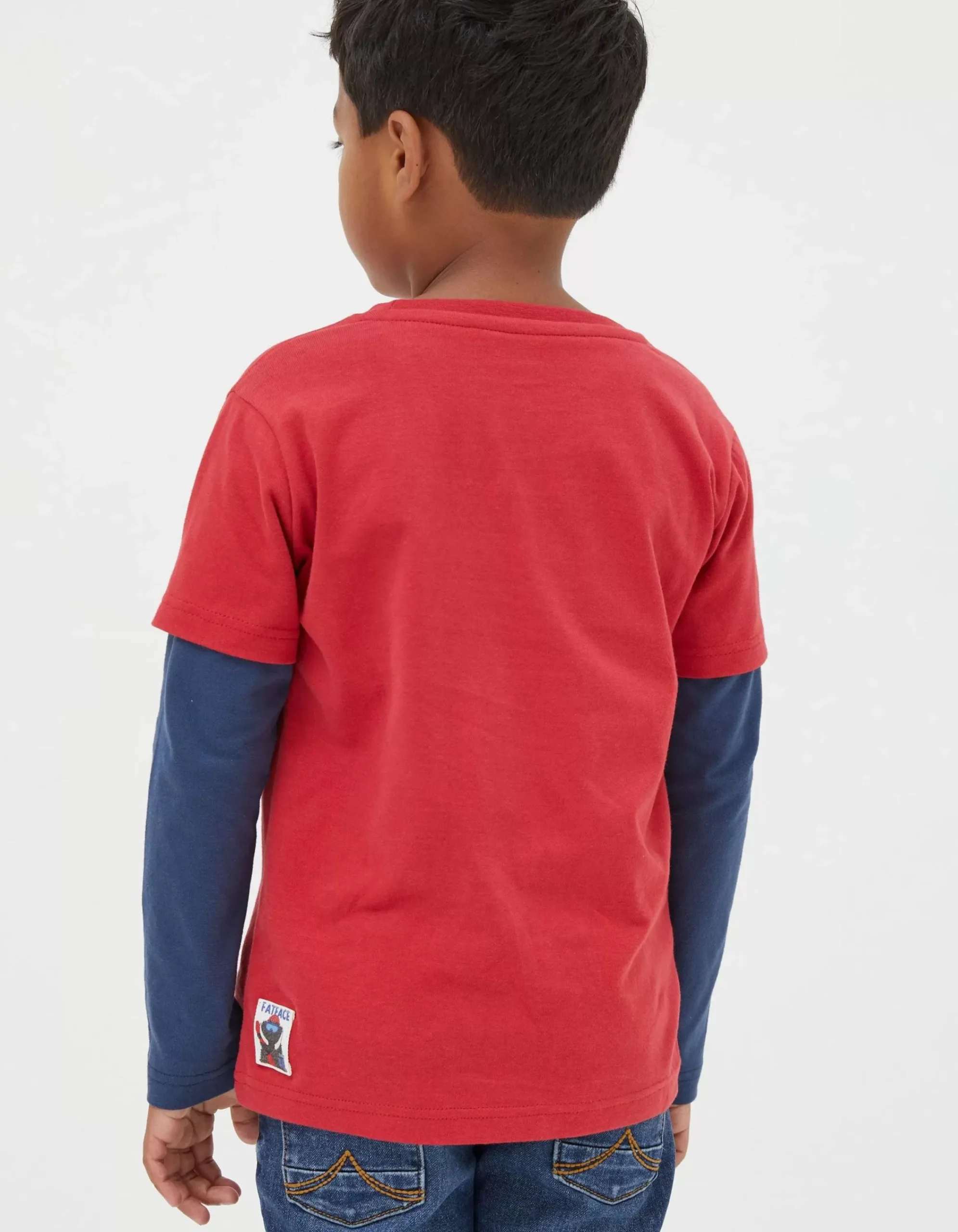 FatFace Shelter Stevie Sheep T-Shirt Cherry Red Sale