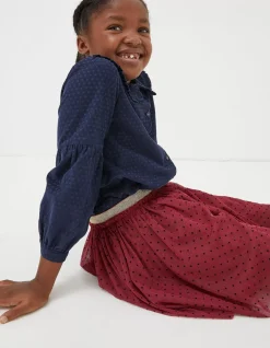 FatFace Sienna Tulle Skirt Berry Pink Hot