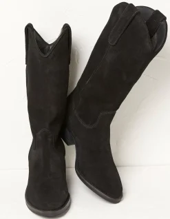 FatFace Sierra Western Mid Length Boot Black Discount