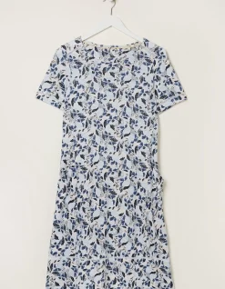 FatFace Simone Batik Jersey Dress Ivory New