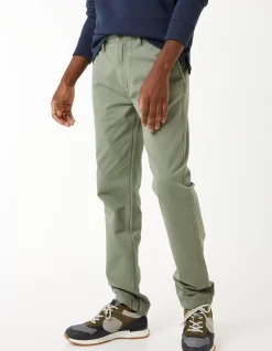 FatFace Slim Coastal Chino Mid Green Outlet