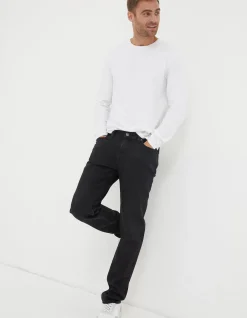 FatFace Slim Fit Jeans Washed Black New