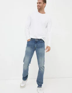 FatFace Slim Fit Jeans Vintage Blue Hot