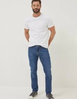 FatFace Slim Mid Wash Jeans Denim Hot