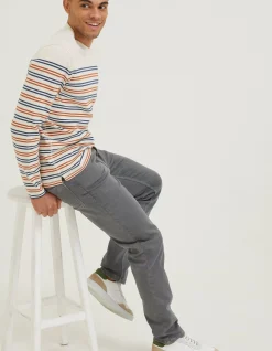 FatFace Slim Salcombe Trousers Grey Sale