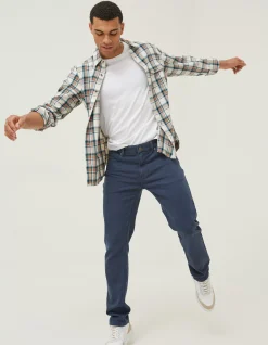 FatFace Slim Salcombe Trousers Navy New