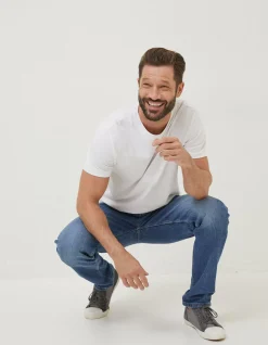 FatFace Slim Stone Wash Jeans Denim Hot