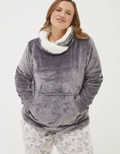 FatFace Snuggle Top Charcoal Grey Online