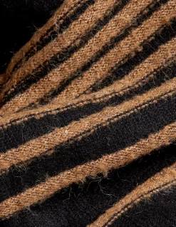 FatFace Sparkle Stripe Jumper Black New