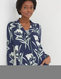 FatFace Spring Blooms Jersey Nightshirt Navy Hot