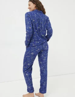 FatFace Star Print Pyjamas Gift Box Set Navy Discount