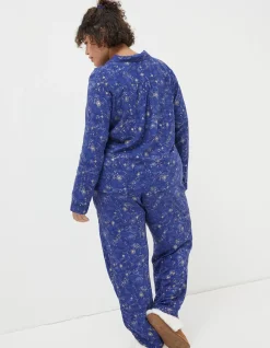 FatFace Star Print Pyjamas Gift Box Set Navy Discount