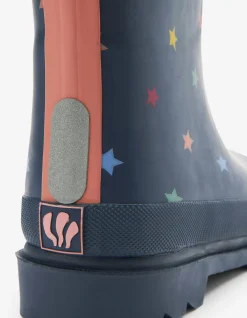 FatFace Star Wellies Navy Discount