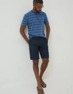 FatFace Stow Flat Front Shorts Navy New