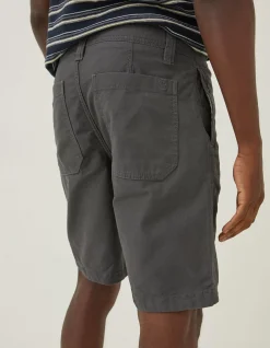 FatFace Stow Flat Front Shorts Dark Grey Online