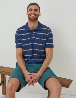 FatFace Stow Flat Front Shorts Teal Green Discount