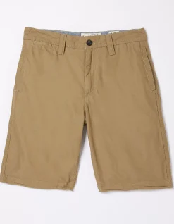 FatFace Stow Flat Front Shorts Dark Stone Hot
