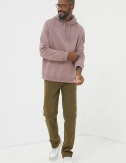 FatFace Straight 5 Pocket Jeans Khaki Green Discount