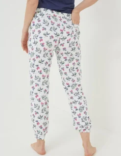 FatFace Strawberry Cuffed Pants Ivory Clearance
