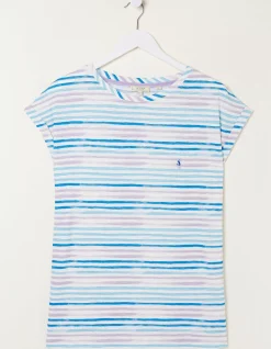 FatFace Stripe Graphic T-Shirt Multi Colour Online