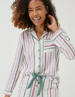 FatFace Stripe Pj Set Multi Colour Sale