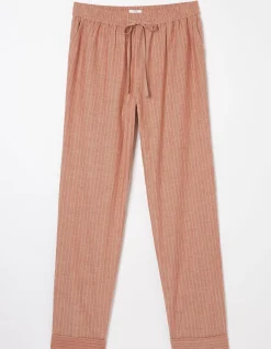 FatFace Stripe Pyjama Set Washed Red New