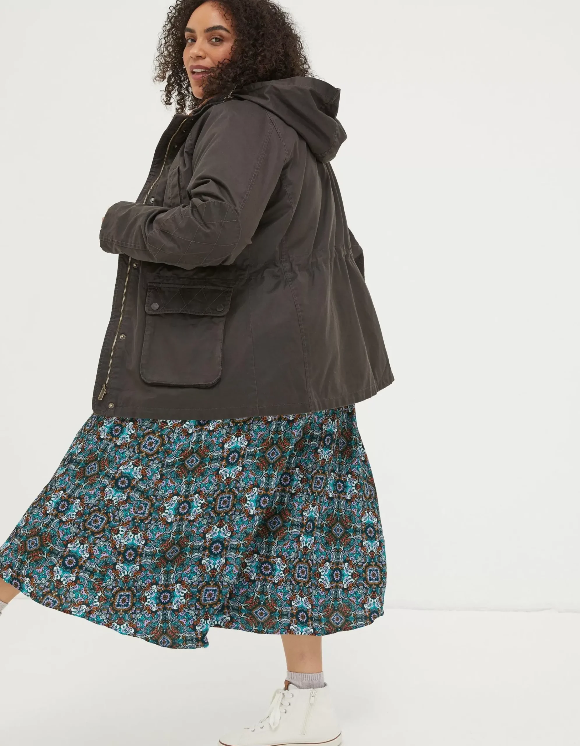 FatFace Sussex Heritage Coat Brown Clearance