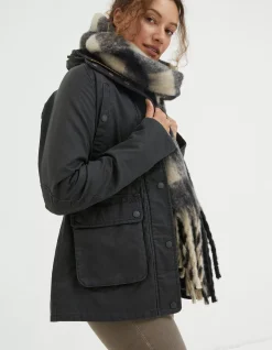 FatFace Sussex Heritage Coat Vintage Black Discount