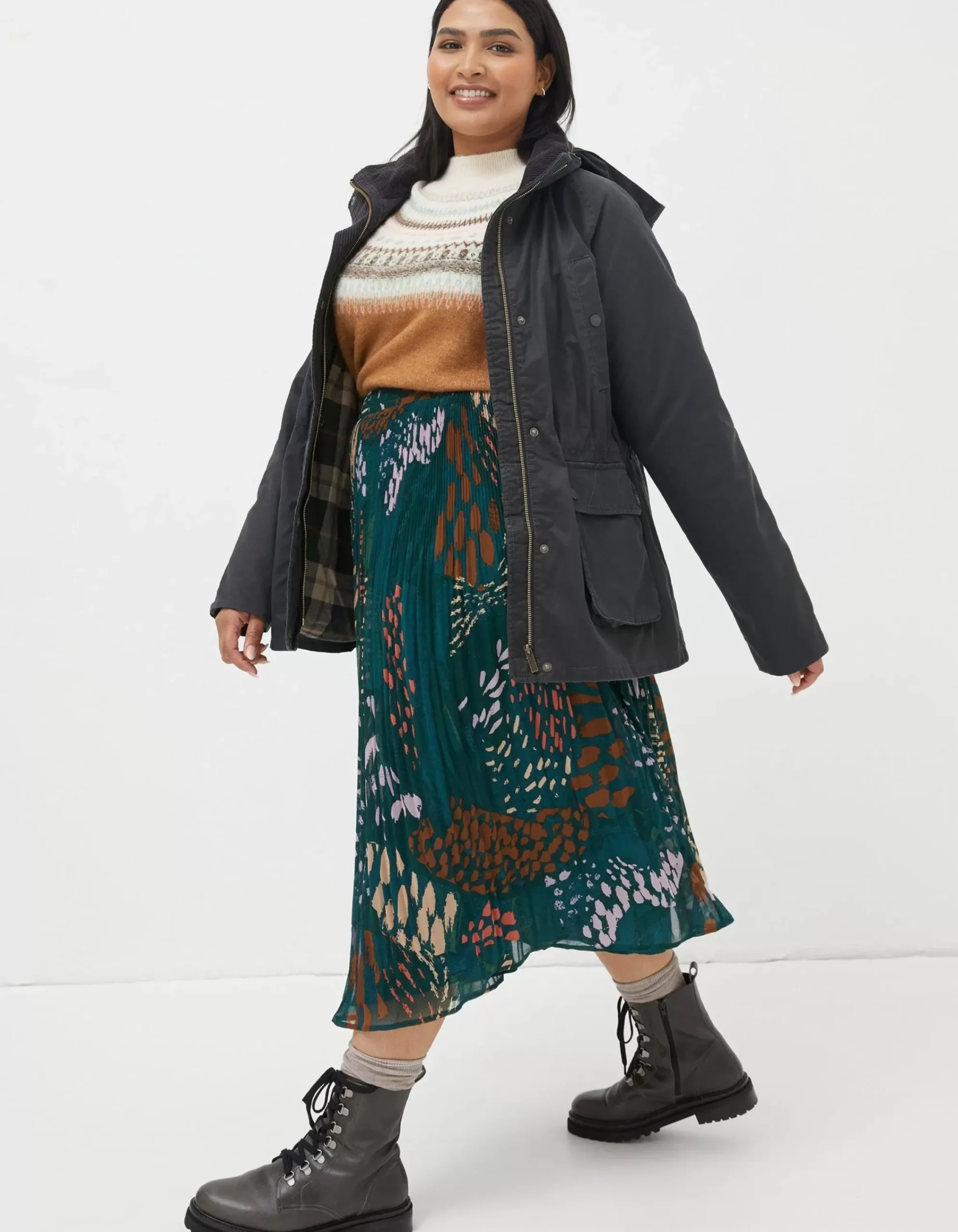 FatFace Sussex Heritage Coat Vintage Black Discount