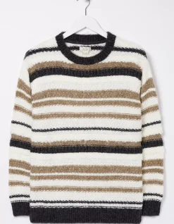 FatFace Suzy Stripe Jumper Natural