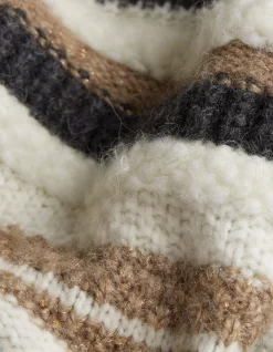 FatFace Suzy Stripe Jumper Natural