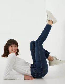 FatFace Sway Slim Leg Comfort Stretch Jeans Mid Wash Clearance