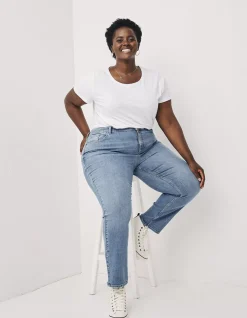 FatFace Sway Slim Leg Comfort Stretch Jeans Vintagepale New